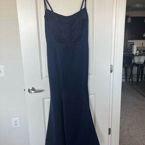 La Femme Midnight Blue Gown